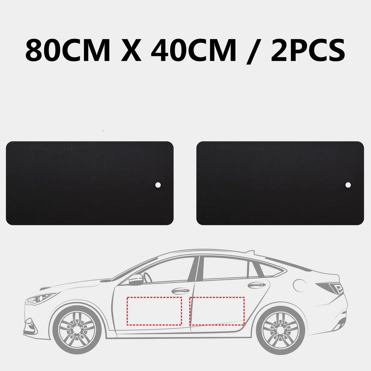 Black Car Door Protector Adhesive-Free/Magnetic Body Side Edge Guard Decorative Anti-scratch Protection Pad Stickers Multi Size