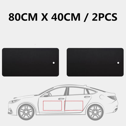 Black Car Door Protector Adhesive-Free/Magnetic Body Side Edge Guard Decorative Anti-scratch Protection Pad Stickers Multi Size