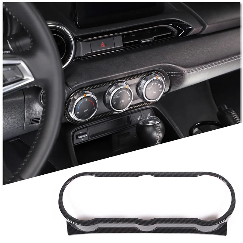 For Mazda MX-5 MX5 ND 2016-2024 ABS Carbon Fibre Interior Kit Dashboard Console Gear Shift Panel Cover Trim Stickers