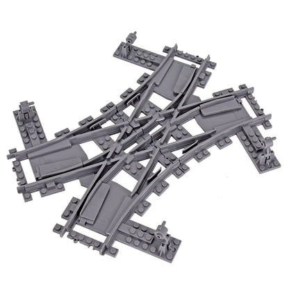 MOC City Bricks Train Flexible Construction Parts Railway Curve Track Building Blocks Model Accessories Compatible with 53401