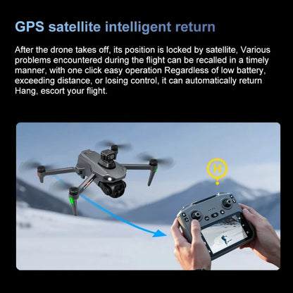 Lenovo V916MAX Professional 8K Drone HD Dual Camera Remote control with large screen, 5G WIFI FPV Foldable Quadcopter RC Dron
