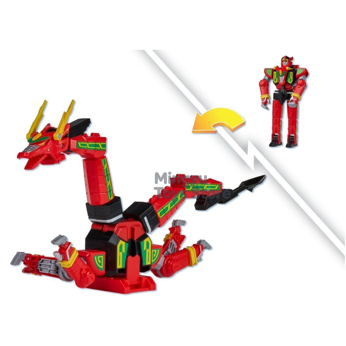 Power Rangers Ultimate Mega Thunderzord White Tigerzord Ultimate Megazord Action Figure Classic Figure Collectible Set Toy Gifts