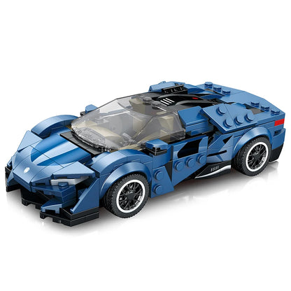 298PCS City Racing Car Building Blocks 1:24 Car Model Assembly Bricks Toys Desktop Decoration Display Puzzle Toys Holiday Gifts