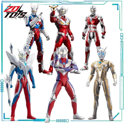 ZD TOYS Genuine Ultraman Light Series Zero，Ultraman Belial，Ultraman Tiga，Jack Armor Collectibles of Finished Movable Model Toys