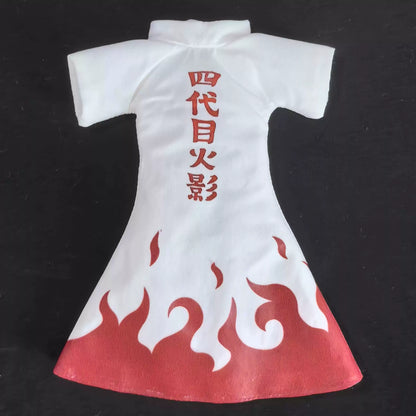 1/12 Classic Japanese Anime Naruto Characters Same Style Mini Robe Skirt Bamboo Hat Accessory for SHF Action Figure
