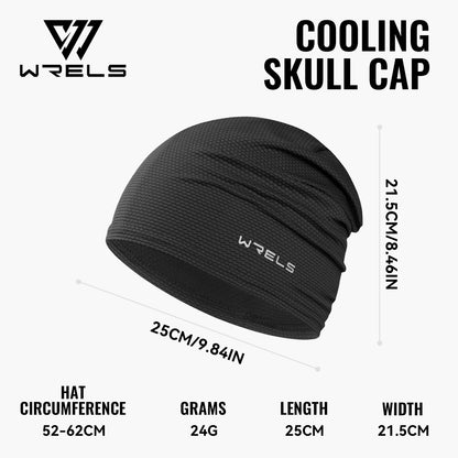 WRELS Skull Cap Helmet Liner Cooling 3D Mesh Breathable Quick Dry Sweat Wicking Cycling Hat UPF 50+ Sunscreen 24g Running Beanie