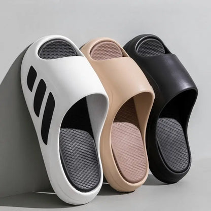 Women's Trendy Outdoor Couple's Slippers, Eva Slippers with a Soft, Non-Slip, and Durable Feel, Suitable for Men and Women, Indoor Home Silent Slippers