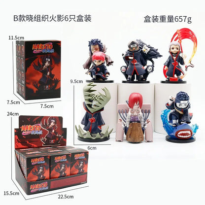 A Full Set of Small Organizations Naruto Hand-Made Q Version of Hand-Made Animation Boxed desktop Ornaments Gifts Around