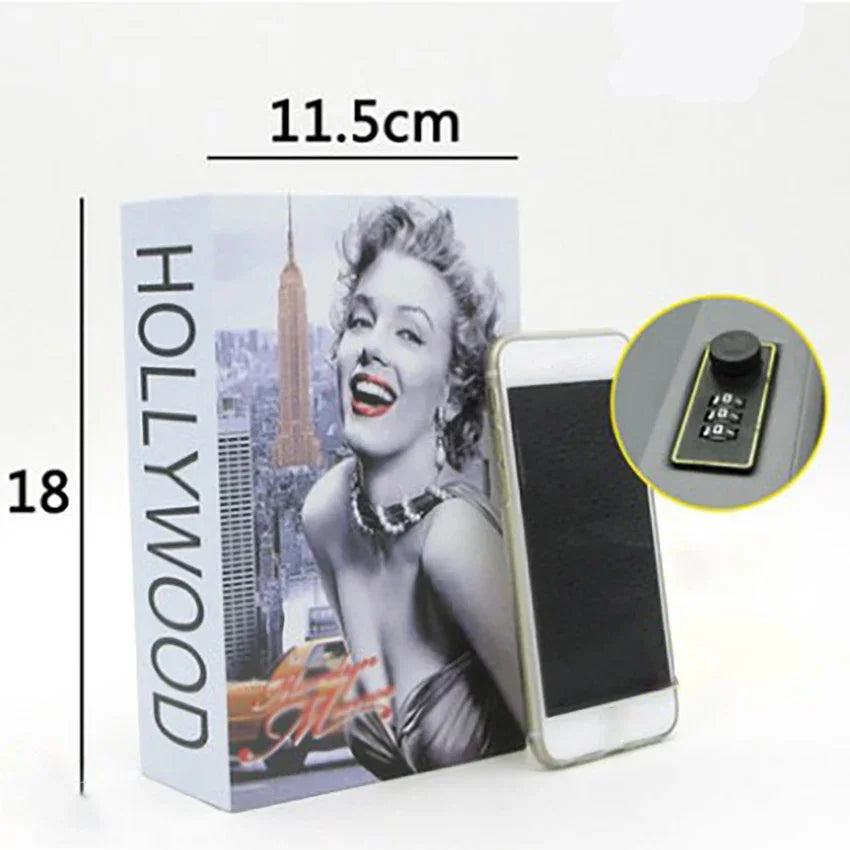 Password Security Safe Lock Cash Money Coin Storage Key Locker Kid Gift Security Mini Dictionary Safe Box Book Money Hide Secret