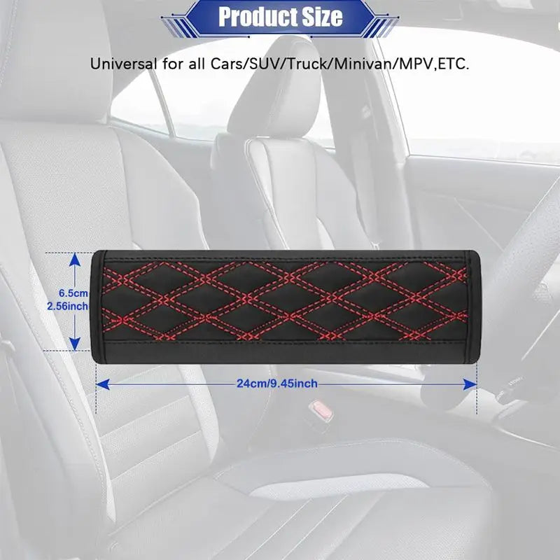 1/2Pcs Car PU Seat Belt Safety Belt Shoulder Cover Soft Breathable Protection Seat Belt Padding Pad Auto Interior Accessories