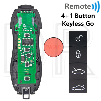 Great ID49 PCF7945P 315/433/434MHz No Keyless/Keyless Go Car Remote Key DIY Parts For Porsche Macan Panamera Cayenne