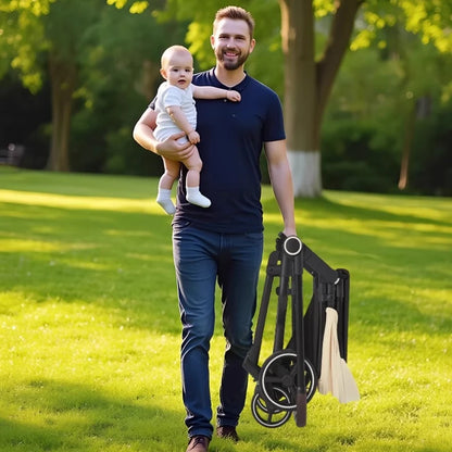High-view Twin Baby Integrated Stroller, Can Sit or Lie Down, Ultra-light Portable Foldable Outdoor Travel Stroller