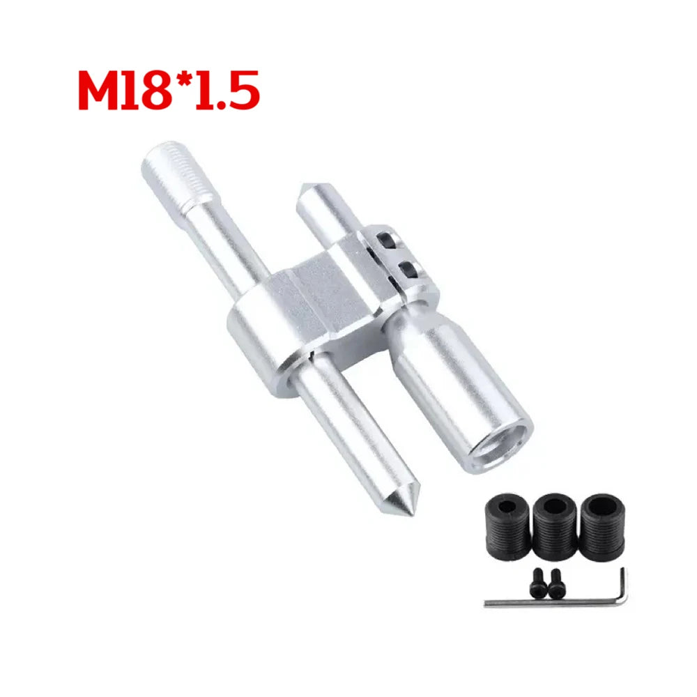 Car Aluminum H Type Gear Shift Knob Extension Adjustable Extender Shifter Lever Handle M18*1.5 M12*1.25 With Three Adapters