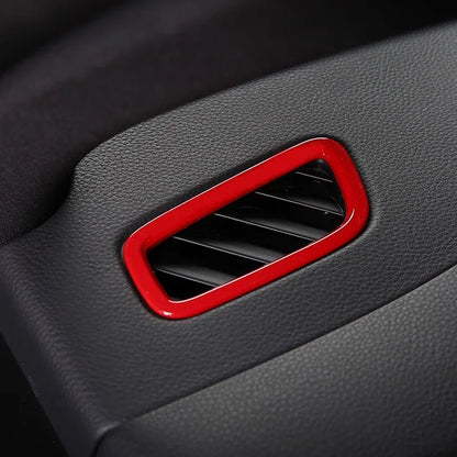 For Porsche Macan 2014-2024 Car Instrument Dashboard Side Outlet Air Vent Trim Decorative Frame Cover Interior Modification