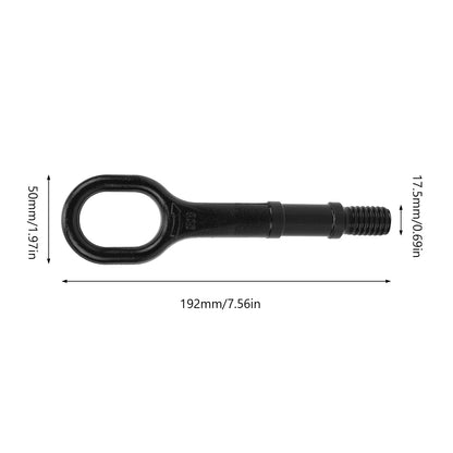 Black Car Tow Hook 1T0 805 615 A Heavy Duty Towing Eye Hook Bumper Trailer Ring Replacement for R32 Rabbit Eos CC