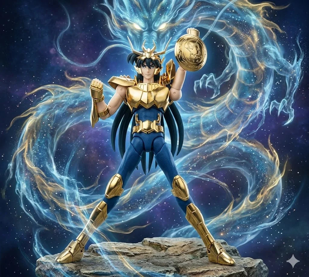 【In Stock】 Saint Seiya MST Dragon Shiryu New Bronze Loose Hair Golden Dragon Myth Cloth EX Diecast Armor Action Figure Toy