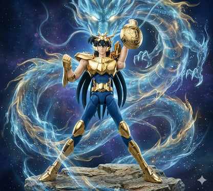 【In Stock】 Saint Seiya MST Dragon Shiryu New Bronze Loose Hair Golden Dragon Myth Cloth EX Diecast Armor Action Figure Toy