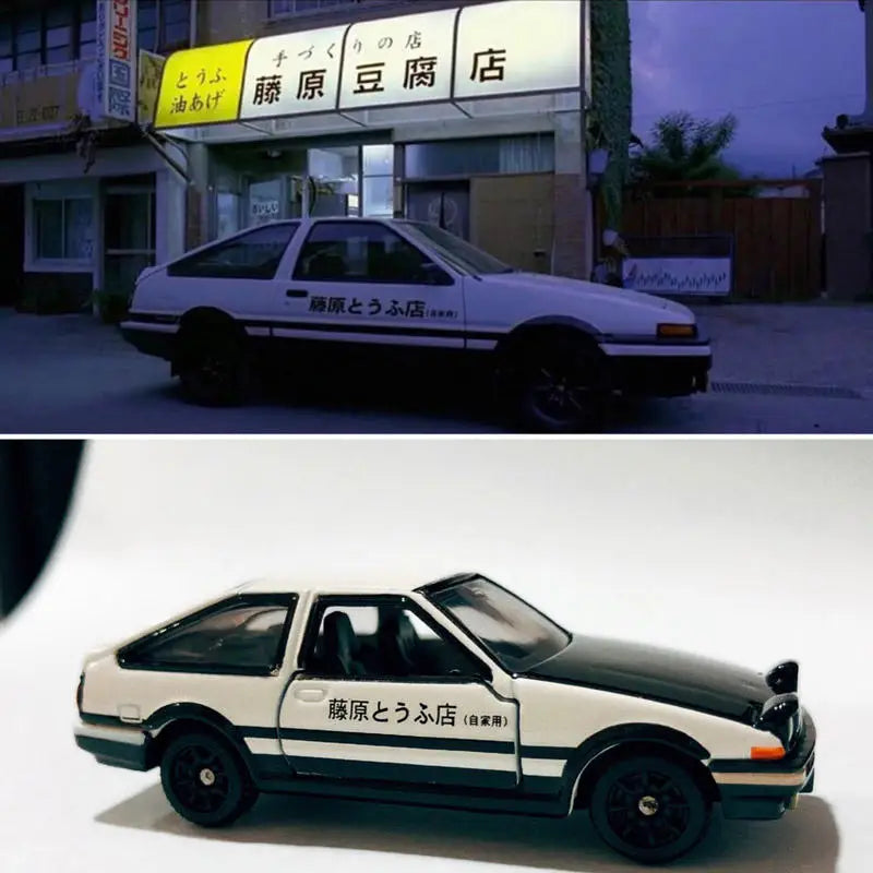TOMY Initial D AE86 Supra RX7 GTR Alloy Car Diecasts & Toy Vehicles Car Model Miniature Scale Model Car For Children