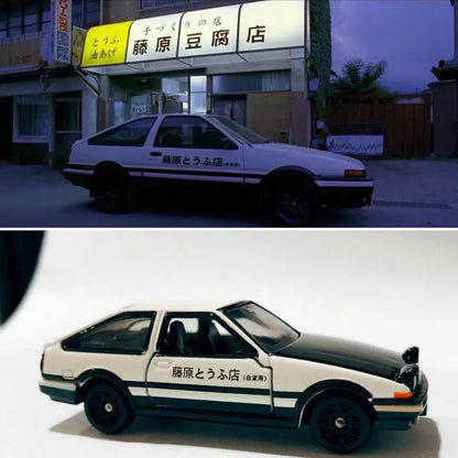 TOMY Initial D AE86 Supra RX7 GTR Alloy Car Diecasts & Toy Vehicles Car Model Miniature Scale Model Car For Children