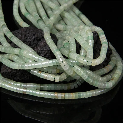 New Fashion Flat Disc Round Stone Bead 4x2MM Quartzs Imperial Agat Jaspers Loose Spacer Heishi Beads Jewelry Diy Accessories