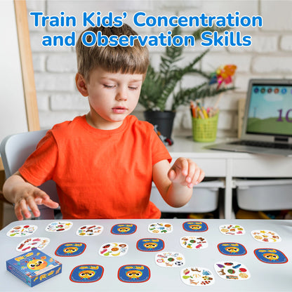 Quickly Patterns Matching Card Game Set - Memory Concentration Training Visual Perception Family School Party Travel Game