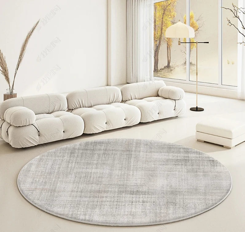 Modern Abstraction Carpets for Living Room Nordic Bedroom Decor Round Carpet Large Area Chair Floor Mat Home Study Non-slip Rug