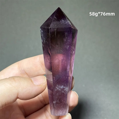 Amethyst Scepter Natural Mineral Quartz Gem Aura Spiritual Meditation Treatment Energy Home Garden Feng Shui Decoration