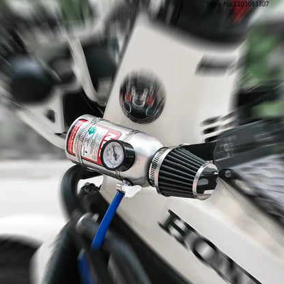 New Aluminium Nitrous Oxide Decorative Canister Nitrogen Acceleration Decoration Pot Universal Motorcycle Modified Accessory