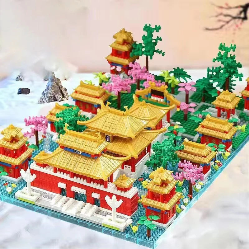 1466 Pieces Forbidden City Garden Building Blocks Set - Abs Building Toys, Chinese Architectural Models, Historical Landmarks and