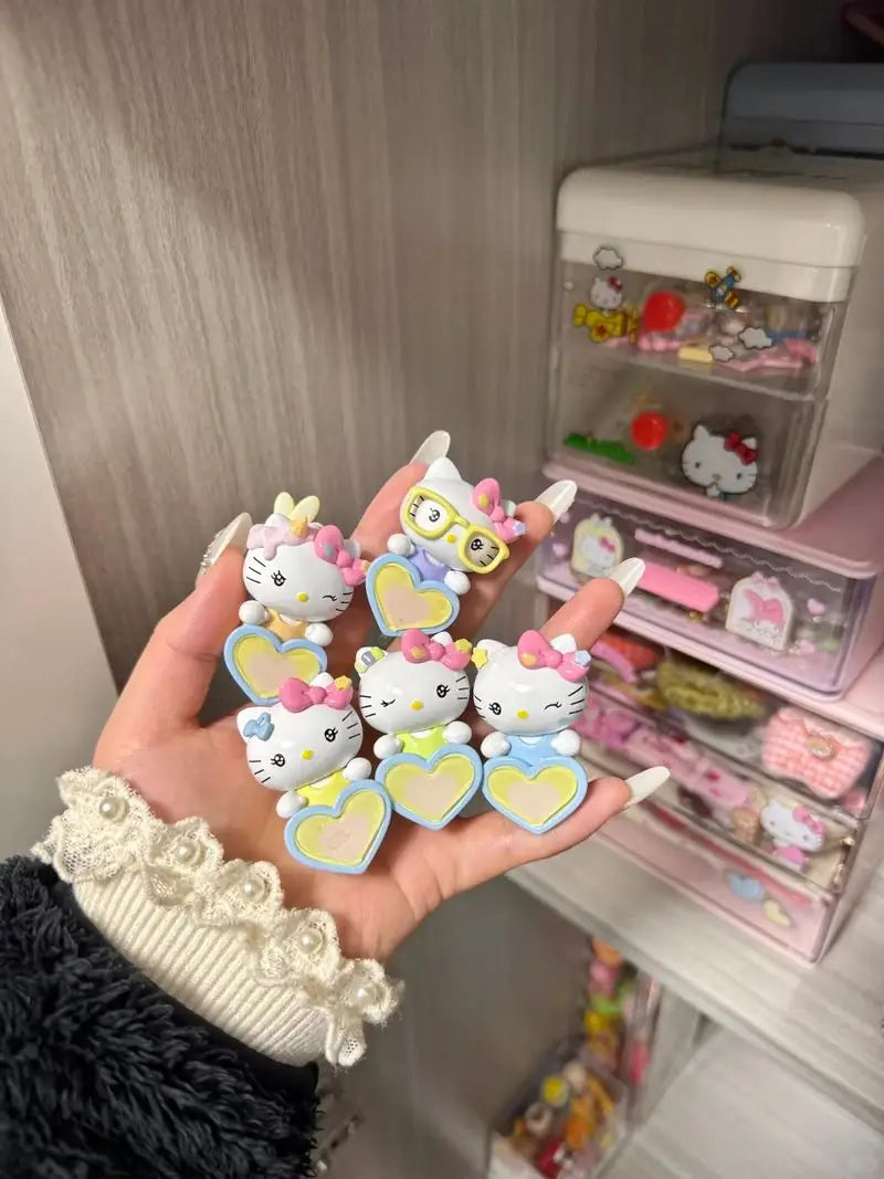 New Sanrio Hello Kitty Sweet Energy V1 V2 V3 Series Blind Box Lying Down Cute Mini Collection Desktop Ornament Fashion Gift