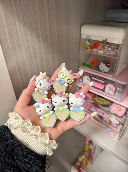 New Sanrio Hello Kitty Sweet Energy V1 V2 V3 Series Blind Box Lying Down Cute Mini Collection Desktop Ornament Fashion Gift