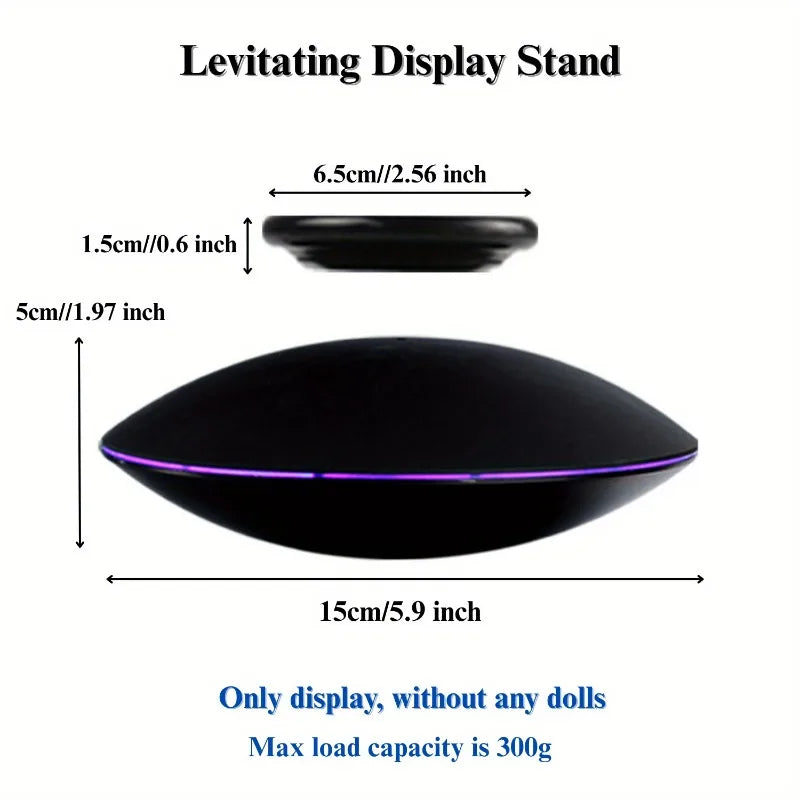 Levitating Display Stand Magnetic Floating Display with Stand for Toys Figures Miniatures Automatic Rotating Creative Gifts
