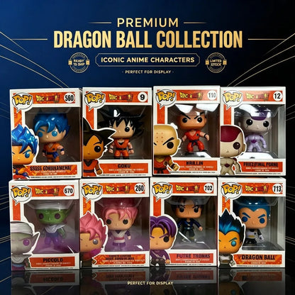 8 Styles Dragon Ball Funko POP Figures Goku Black Rose Piccolo Trunks Collectible Anime Desktop Decor Gift