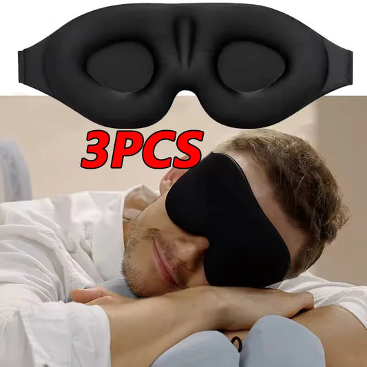 3D Sleeping Mask Block Out Light Sleep Mask For Eyes Soft Sleeping Aid Eye Mask for Travel Eyeshade Night Breathable Slaapmasker