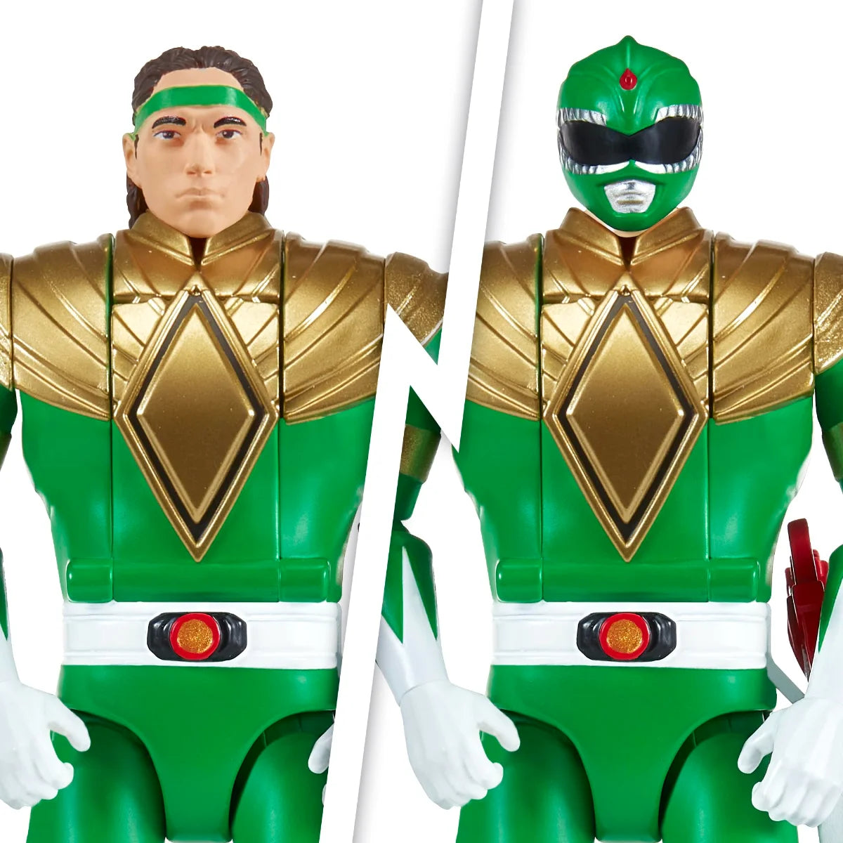 Anime Mighty Morphin Power Rangers Red Ranger Action Figure Green Ranger Model Doll Toy Collect Ornaments Kids Gifts