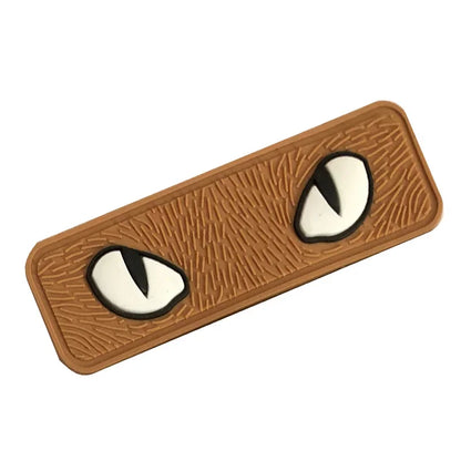 Cat Eyes Glow In Dark Patches Infrared IR Reflective Rubber Appliqued For Hats Helmet Uniform Backpack