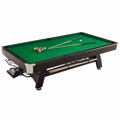 Household solid wood pool table automatic return American black eight indoor pool table multi-functional three-in-one marble tab