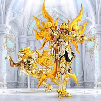 Saint Seiya Toypoint 9-Hour Shipping Leo Aiolia Action Figure with Metal Cloth Myth Cloth Soul of God SOG EX Including Totem Kni