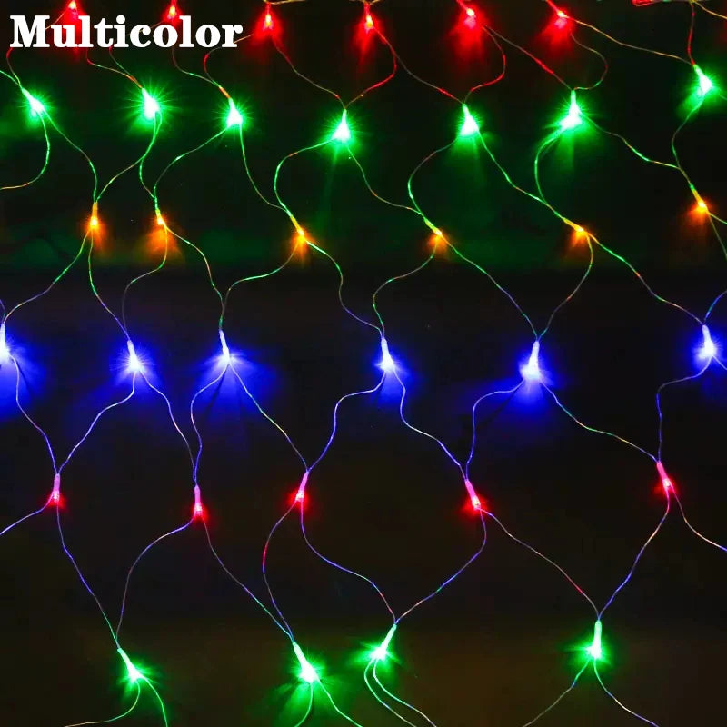 3x2m Waterproof Christmas Net Lights Outdoor Wedding Party Decoration Mesh Curtain Lights