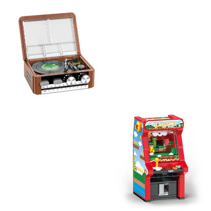 JAKI Retro Movie Camera Home Decor Creative Tall Brick Building Blocks Set MOC Model Assembly Toy Kids and Adult Birthday Gifts