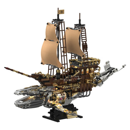 1979pcs Steampunk Whale Airship Technical Building Blocks MOC Sets Assembly Toys Retro Desk Ornament Holiday Gifts Bricks Model