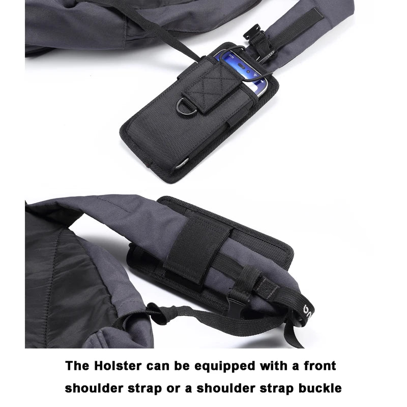 Oxford cloth Hanging Shoulder strap Universal Cell Phone Bag For Samsung iphone Xiaomi Motorola Huawei Smartphone Hanging Bag
