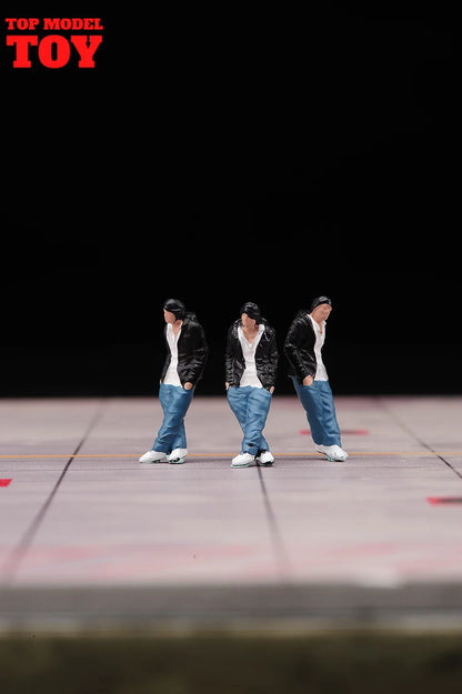 Painted Miniatures 1/64 Paul Walker Gal Gadot Vin Diesel Mini Scene Props Doll Figures Model Cars Vehicles Cars Toys Gift
