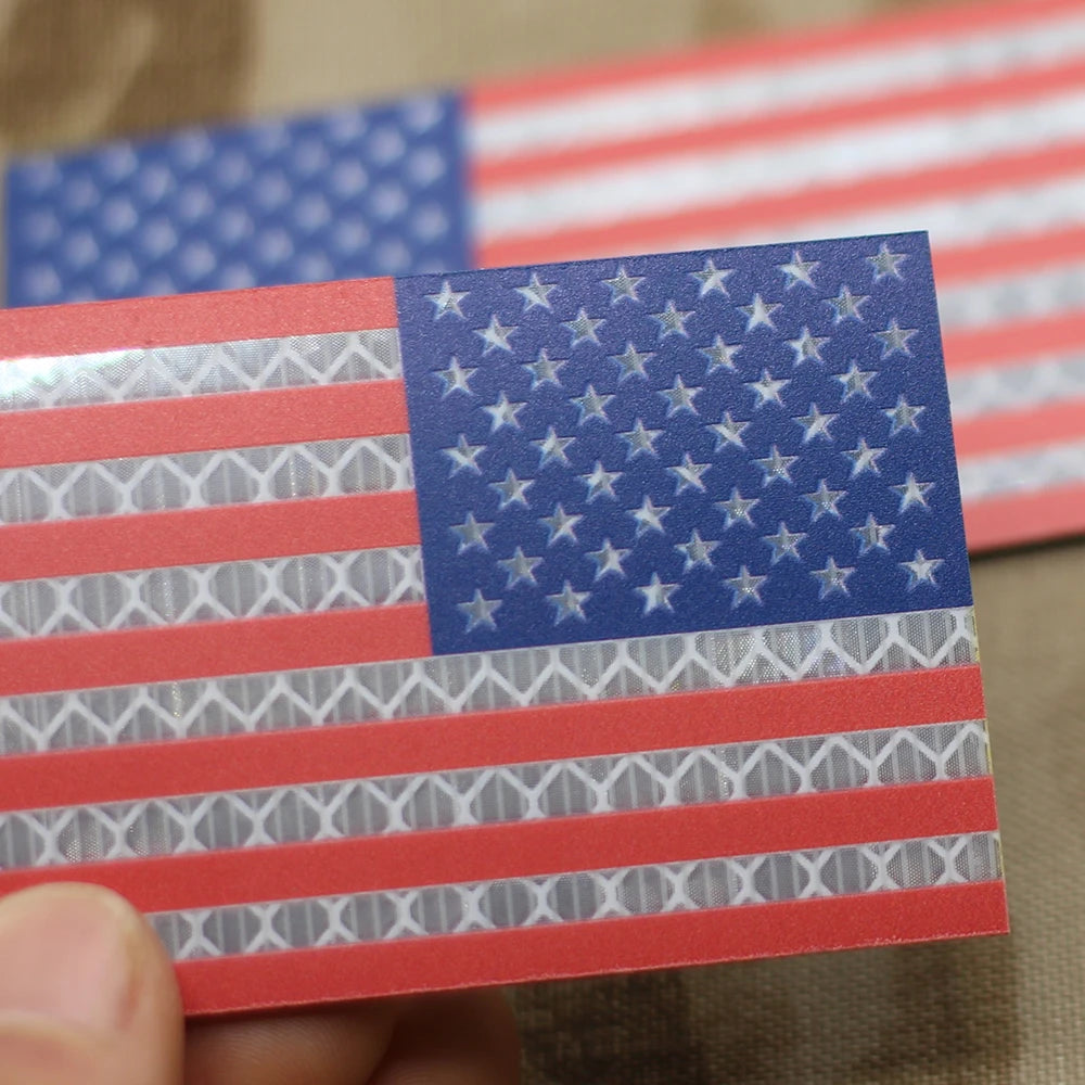 US Flag Patch America Flag Patch IR Patch Military Patch Infrared Tactical Patch Reflective Patch 3.5in X 2inch