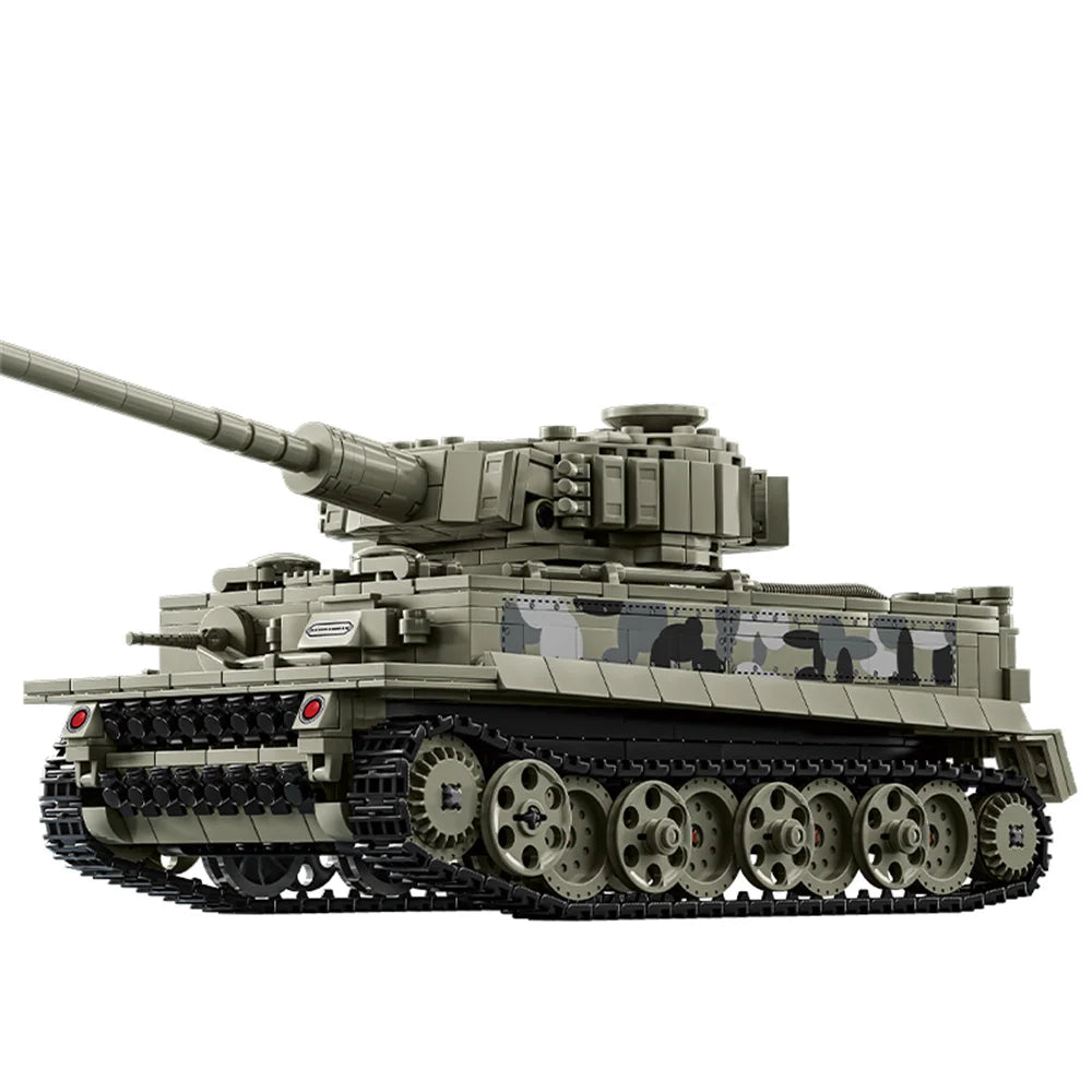World War Army Military Soldiers SWAT Leopard 2A7 Main Battle Tank Assemble Building Blocks City Construction Bricks Toys Gift