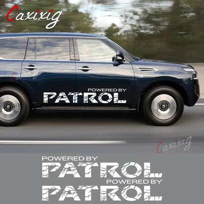 2PCS Car Door Side Sport Stickers For Nissan Patrol y60 y61 y62 Auto Body Decoration Vinyl Film Decal DIY Accessories