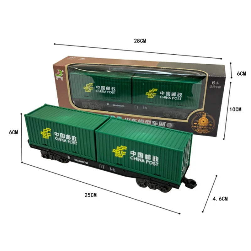 Vintage Steam Train Track Accessories Simulation Electric Train Model Retro Track Train Boy Toys Gift For Kids