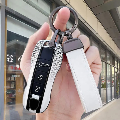 ABS Car Remote Key Case Cover Fob Shell for Porsche Cayenne Macan Panamera 911 718 Boxster Taycan