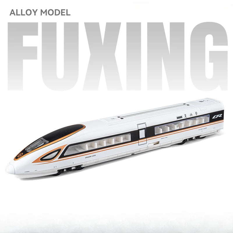 1/87 High Speed Railway Alloy Train Models Car Toys Magnetic Connect Doors Opened Train Model For Hobbyists Hobby Collections