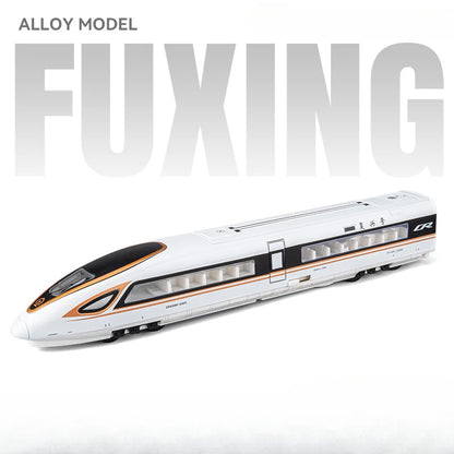 1/87 High Speed Railway Alloy Train Models Car Toys Magnetic Connect Doors Opened Train Model For Hobbyists Hobby Collections